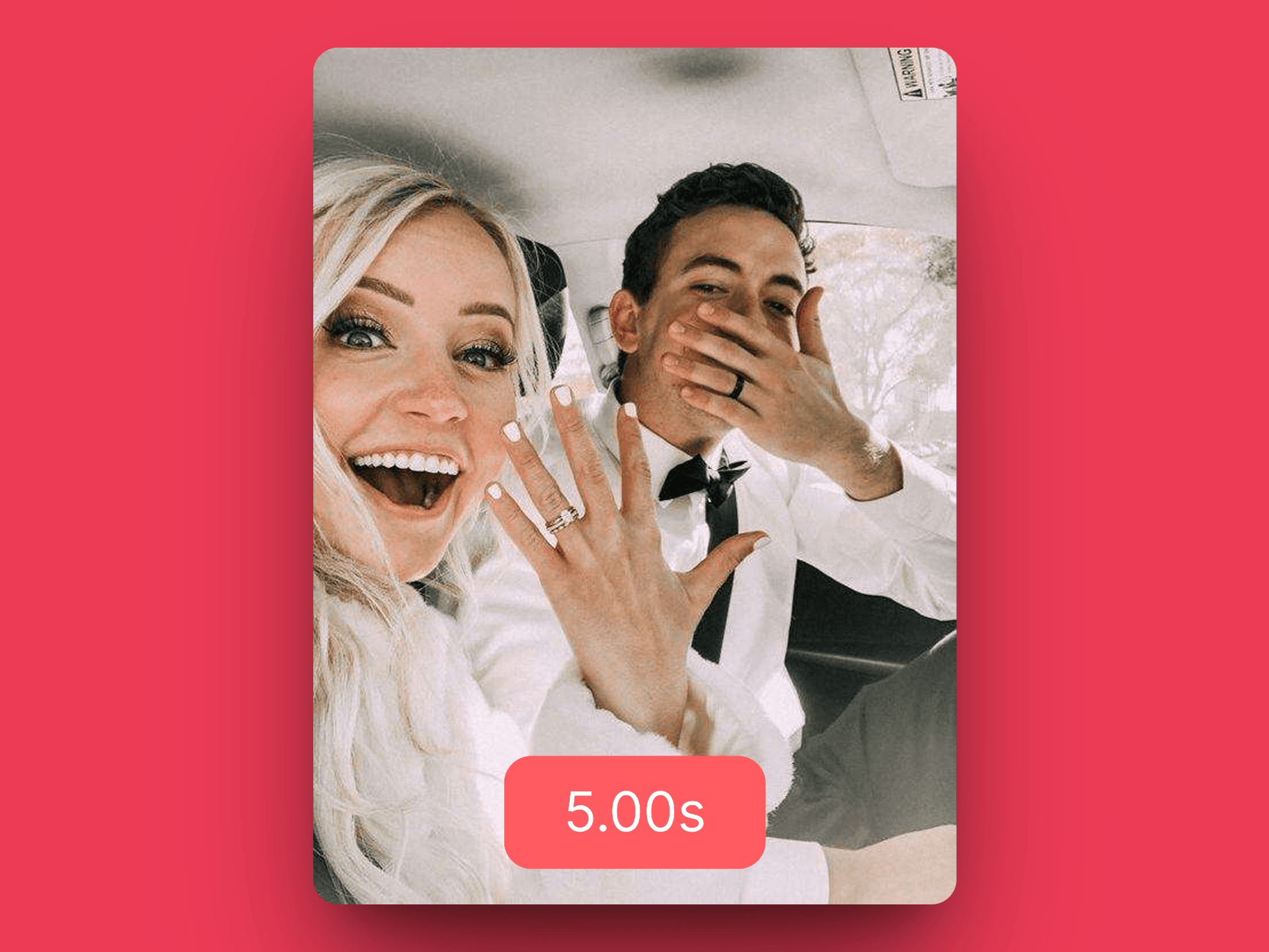 5-second video recording interface